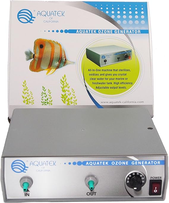 AQUATEK Ozone Generator for Marine or Freshwater Aquariums Amazon.co.uk Pet Supplies