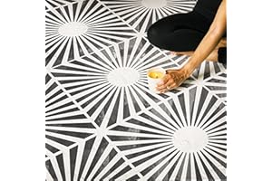 STENCILOGY 12x12 Tile Stencil (2 Pack) / Wall & Floor Stencil, Reusable for Painting Walls, Floors & Furniture