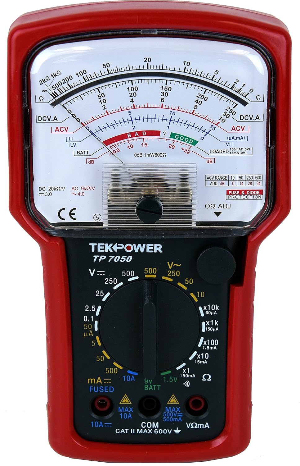 Multimeters Tekpower TP7050 7Function 20Range High Accuracy Analog