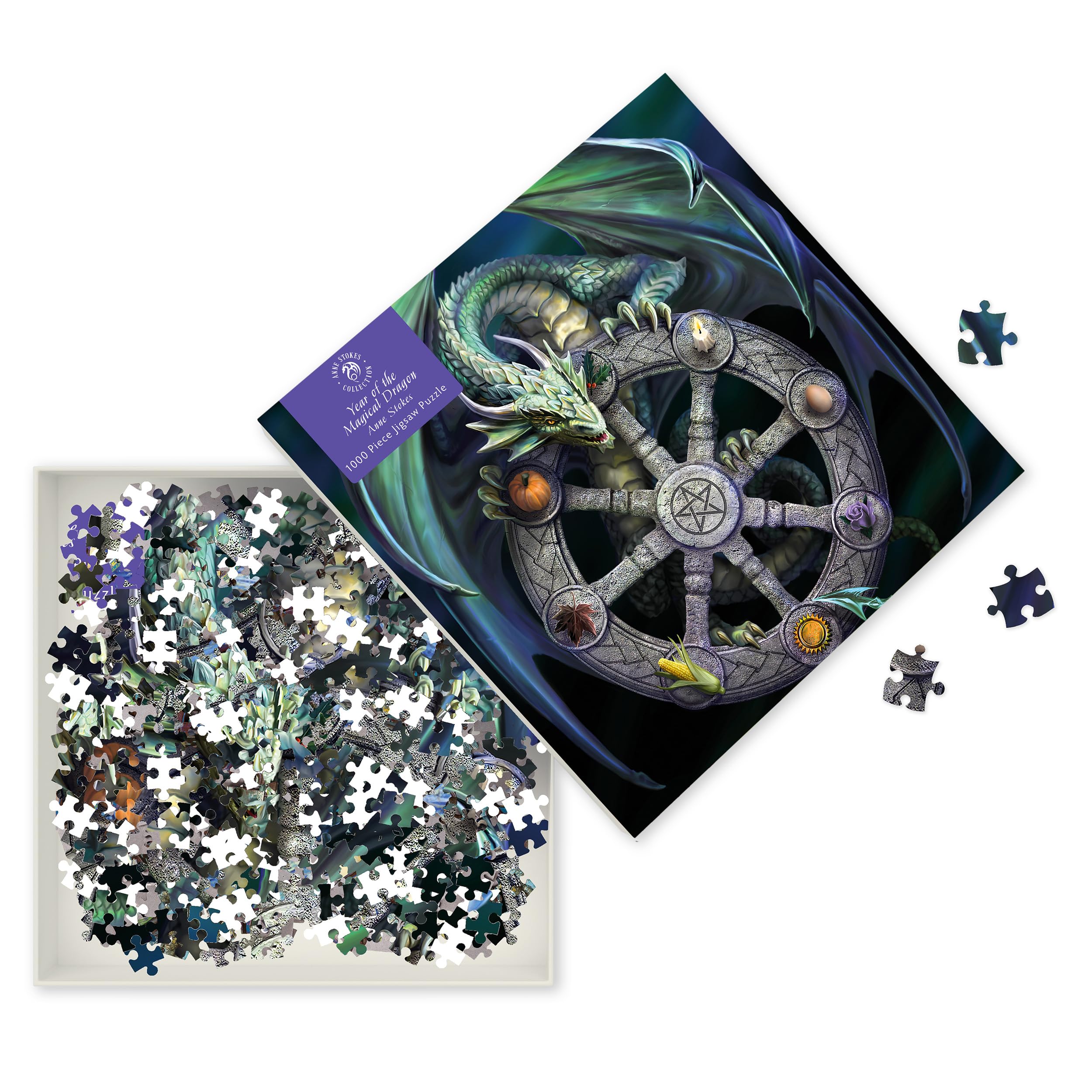 Adult Jigsaw Puzzle Anne Stokes: Wheel of the Year: 1000-piece Jigsaw Puzzles