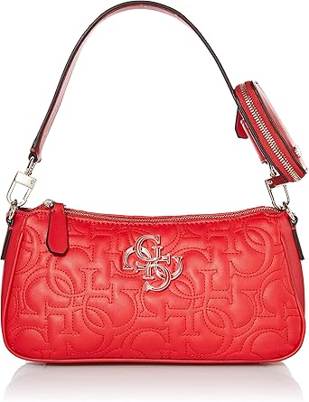 guess red shoulder bag