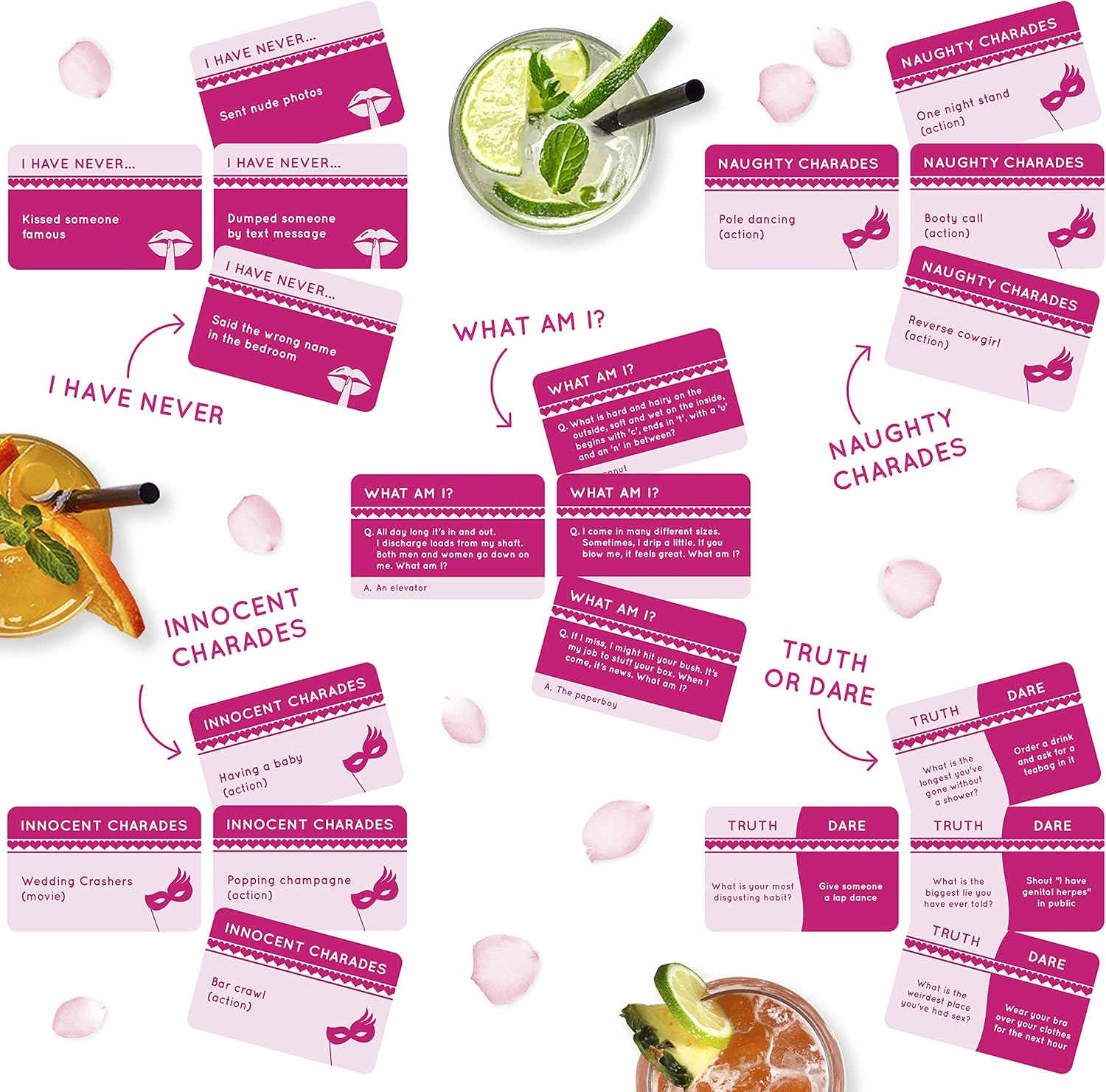 Hen Hamper, 7 Hilarious Hen Party Games (Bubbly Pong, Mr & Mrs, Hen Charades, I Have Never, Who Knows The Bride Best - Image 5