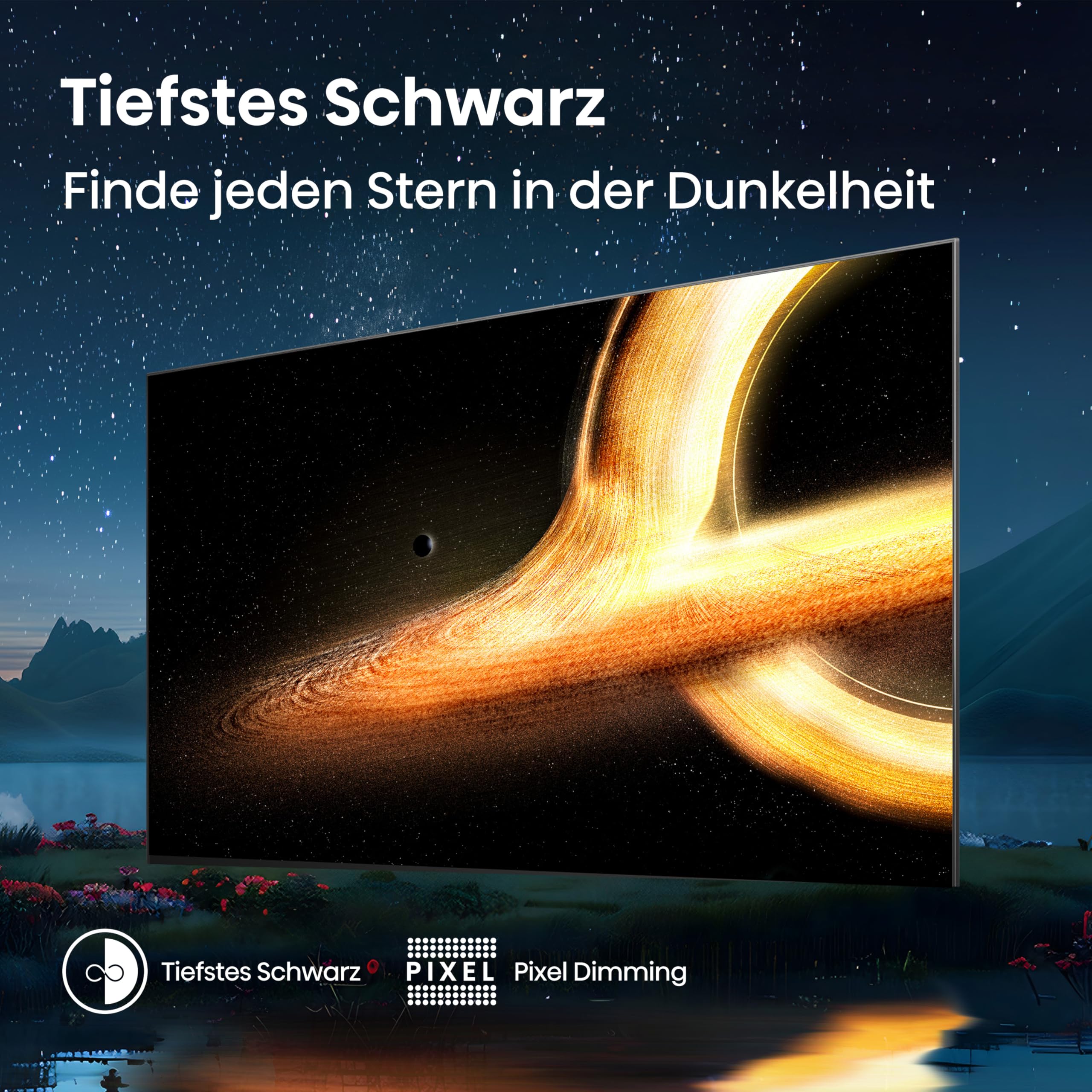 Hisense 65A85Q 164cm (65 Zoll) Fernseher, 4K UHD OLED Smart TV,120Hz, HDMI 2.1, Game Mode Pro, AMD FreeSync Premium, Dolby Vision IQ & Atmos, Bluetooth, Alexa Built-in, Schwarz, [2025] 8