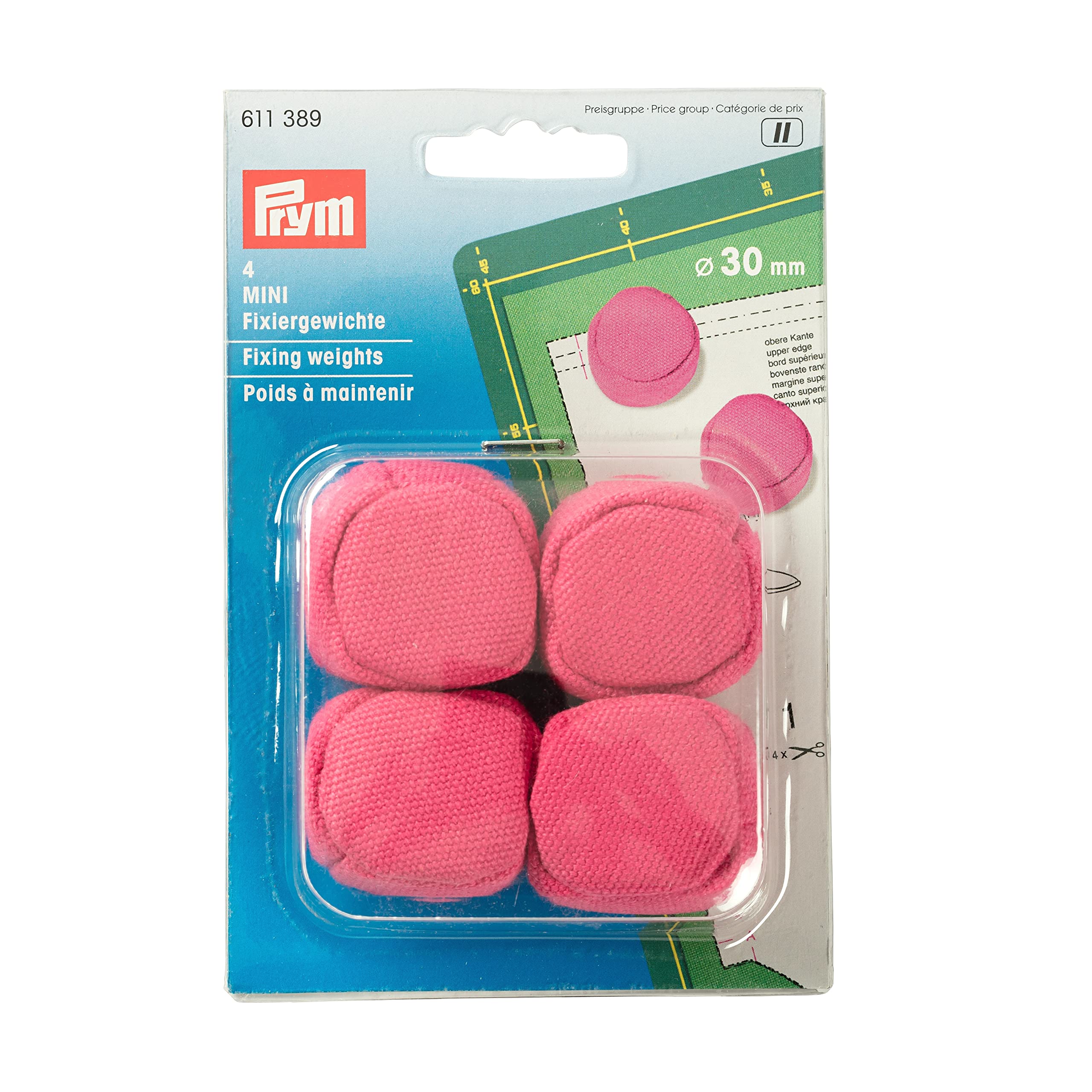 Prym - Prym Pink Mini (30mm) Fixing Weights - 1 Unit