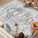Area Rug Vintage 6x9 Living Room Rugs: Washable