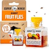 Super Ninja Fruit Fly Trap 2 Pack – Indoor Killer, Safe for Kids & Pets view 1
