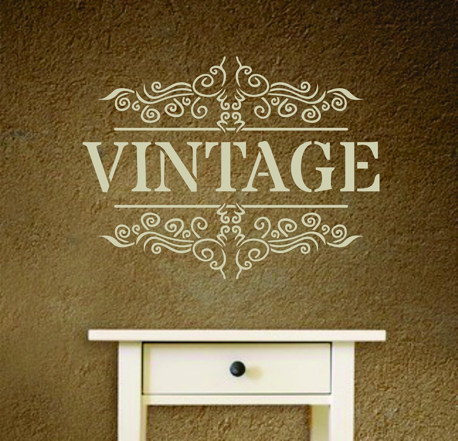 Vintage French Stencil - 26.5 x 20cm (L) - Reusable French Themed Word Wall Stencil Template, Large - Image 4