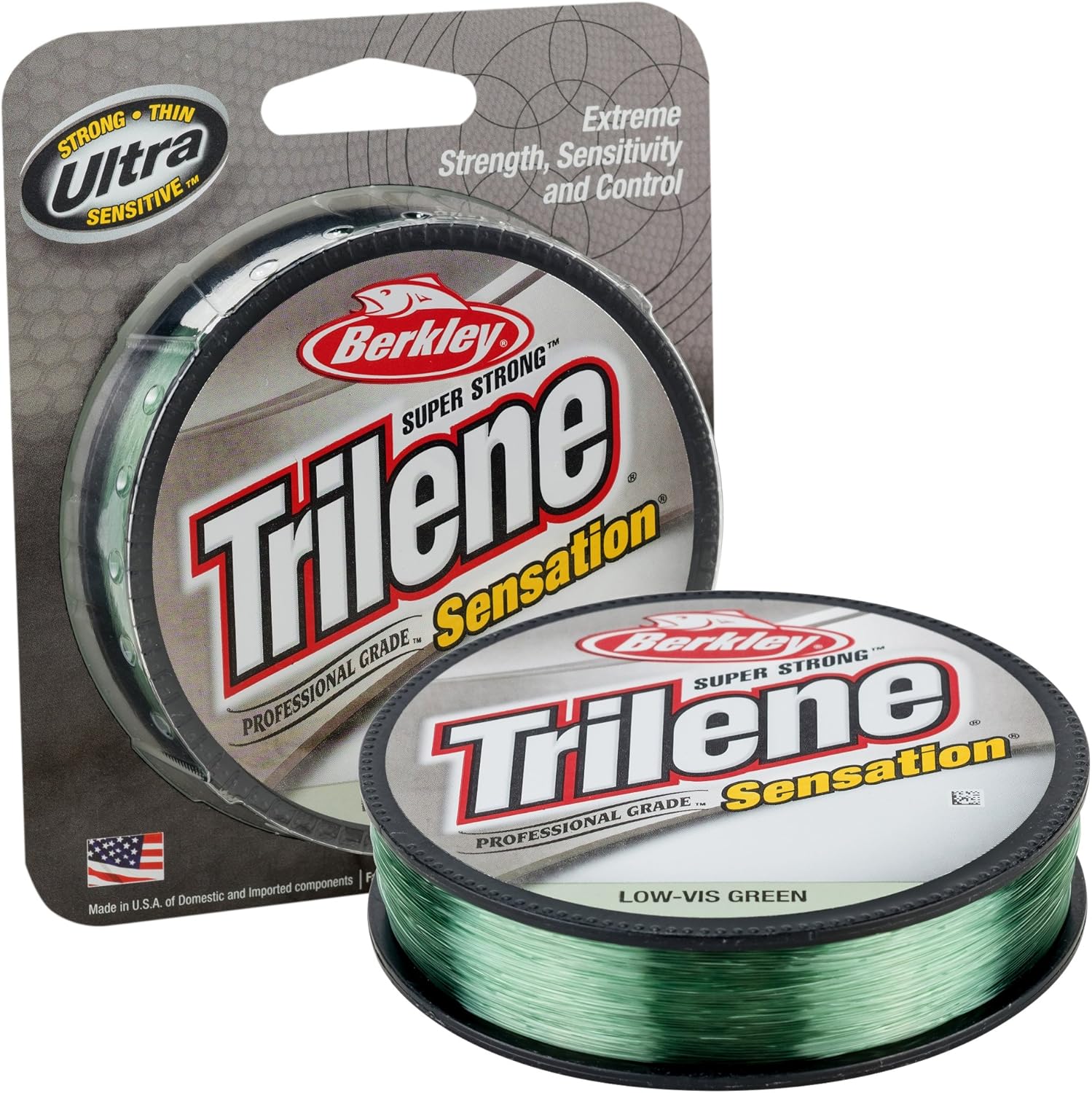 Berkley Trilene Sensation Monofilament Fishing Line, Low-Vis Green, 8lb - 330yd : General Sporting Equipment : Sports & Outdoors