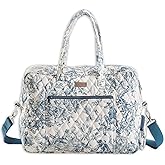 Maison d' Hermine Weekender Bags for Women Cotton Quilted Duffel Overnight Luggage Weekend Bag for Men Gym Gifts Travel