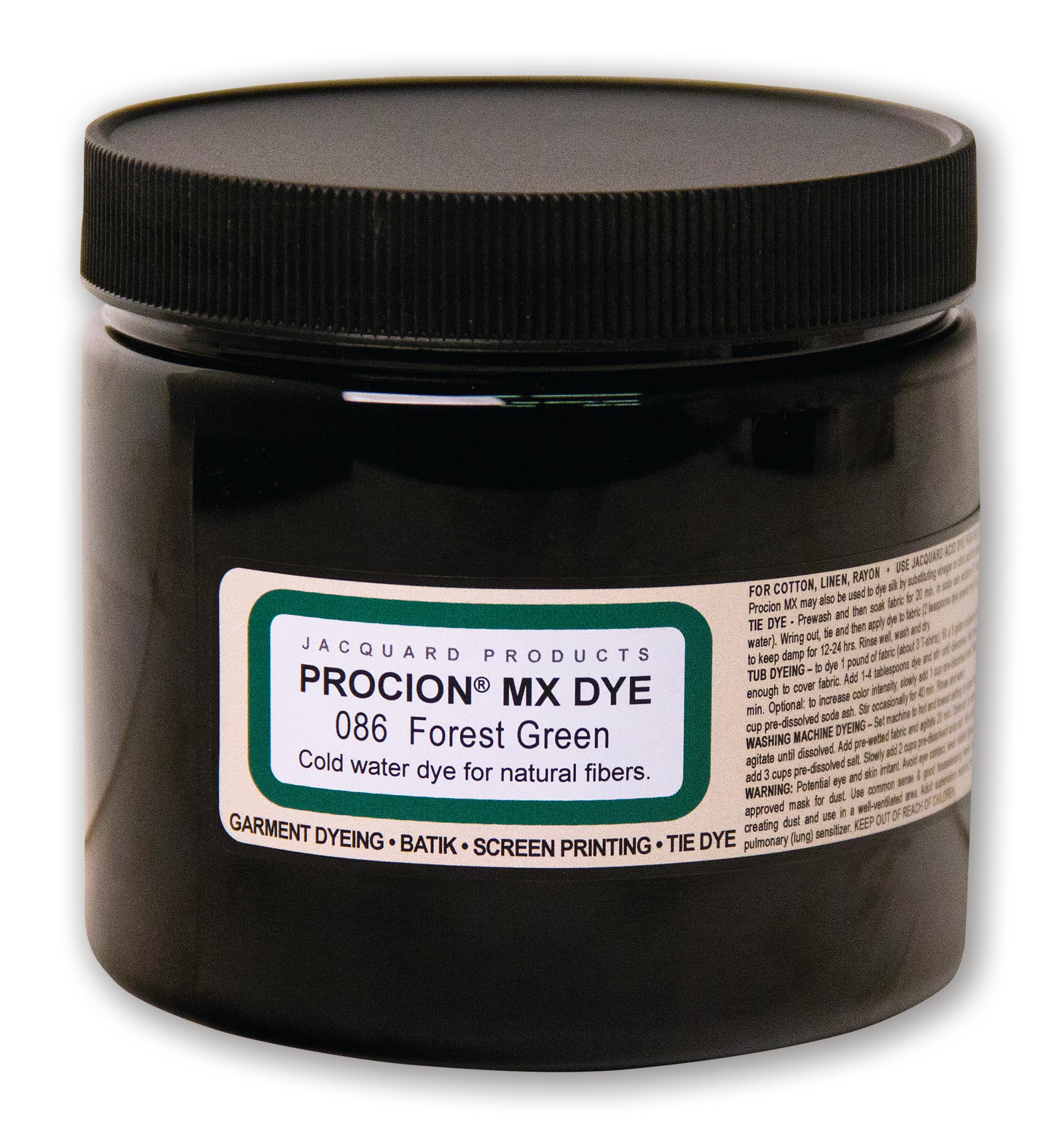 Jacquard Procion Tie Dye Powder Forest Green 8oz