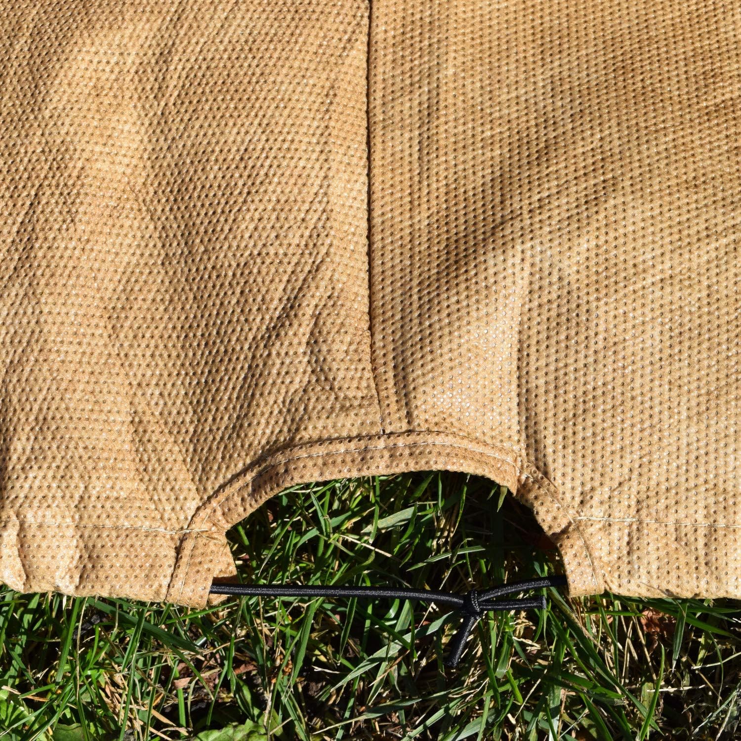 Budge P5A23SF1 All-Seasons Round Patio Table Cover, Large, Tan : Patio Table Covers : Garden & Outdoor