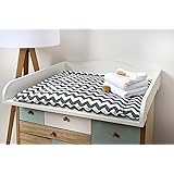 Infantastic - Cambiador para bebés de madera robusta con bordes de