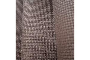 12" x 59" 14CT Counted Cotton Aida Cloth Cross Stitch Fabric (Beige Brown)