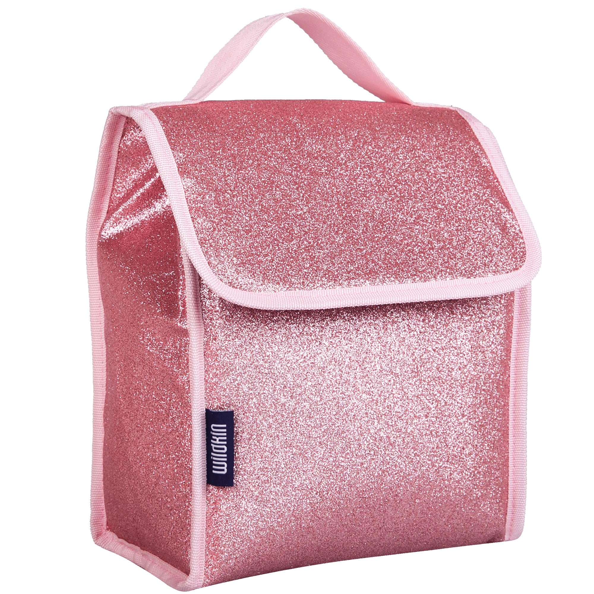 Wildkin 55902 Lunch Bag, One Size, Pink Glitter