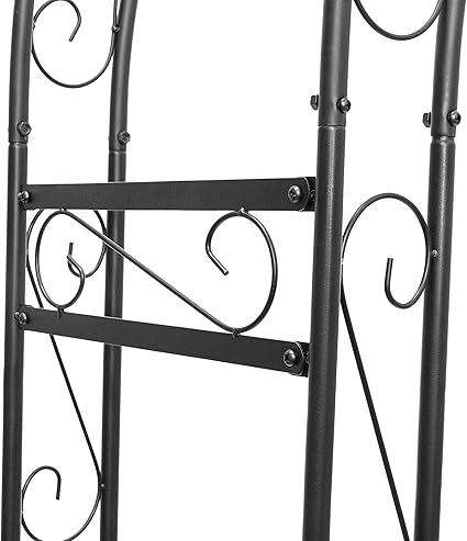 Relaxdays Arco de Metal Punta para Rosas 10020028-Arco, Negro ...