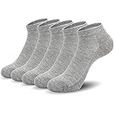 SERISIMPLE Ultra-Thin Comfort Viscose Bamboo Mesh Ankle Socks for Women -Breathable Lightweight Low-Cut Socks 5 Pairs