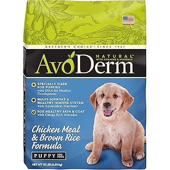 Amazon.com: AvoDerm Natural Dry Puppy Food, Chicken Meal