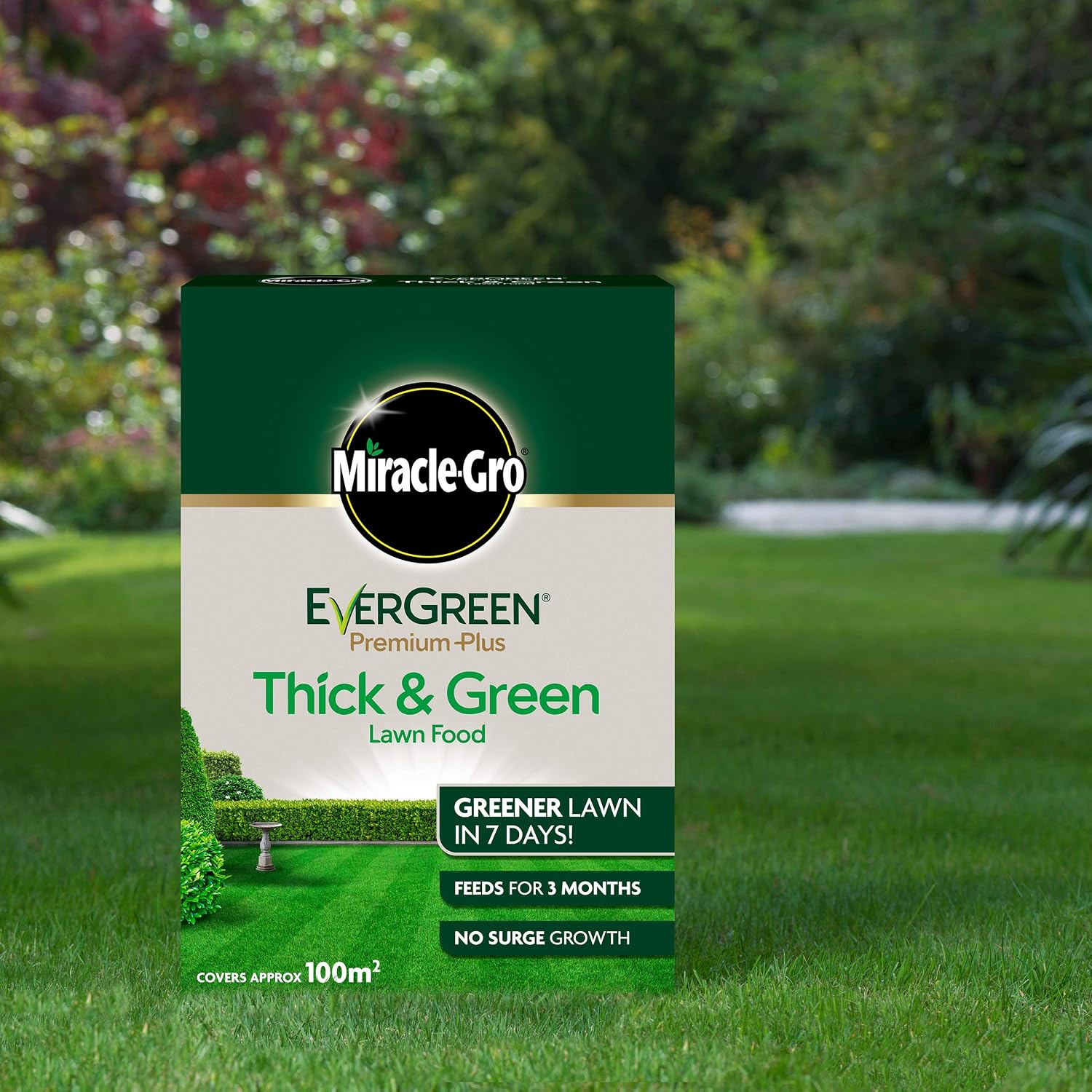 Miracle-Gro EverGreen Premium Plus Thick & Green Lawn Food - 100 m2, 100 sq m - Image 5