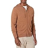 Men's Lightweight Merino Wool/Acrylic Fullzip Hoodie Sweater