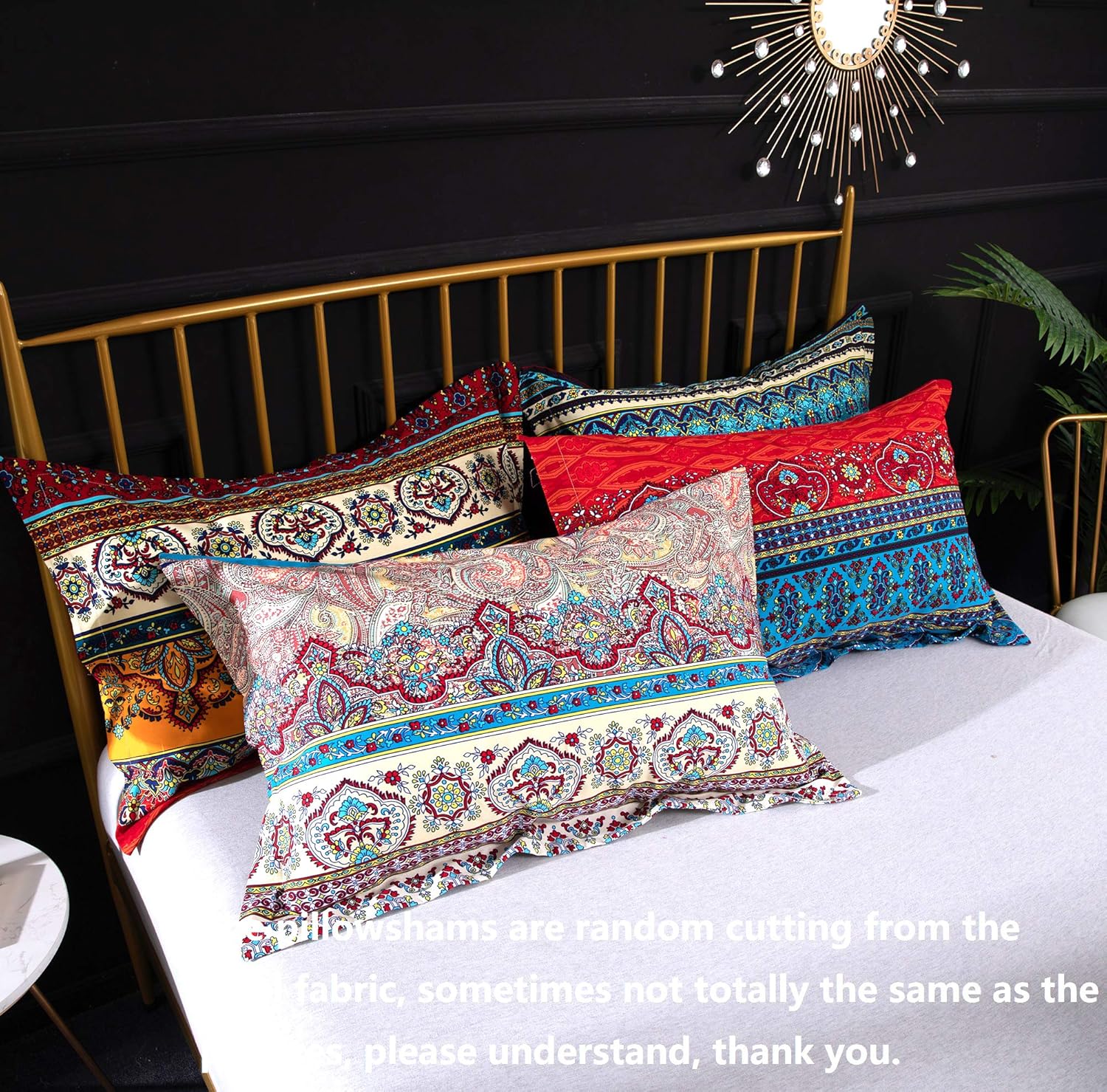YOU SA 3Pcs Bohemian Comforter Set 100% Cotton Fabric with Soft Microfiber Fill Bedding Boho Bedding (Twin,01): Home & Kitchen