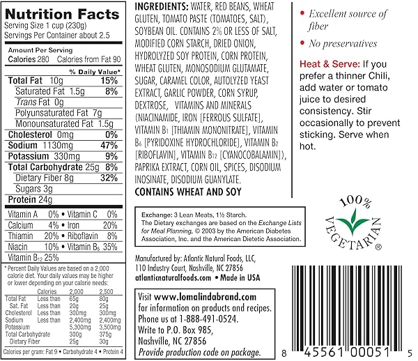 LOMA LINDA CHILI – 20 OZ. (PACK OF 6)