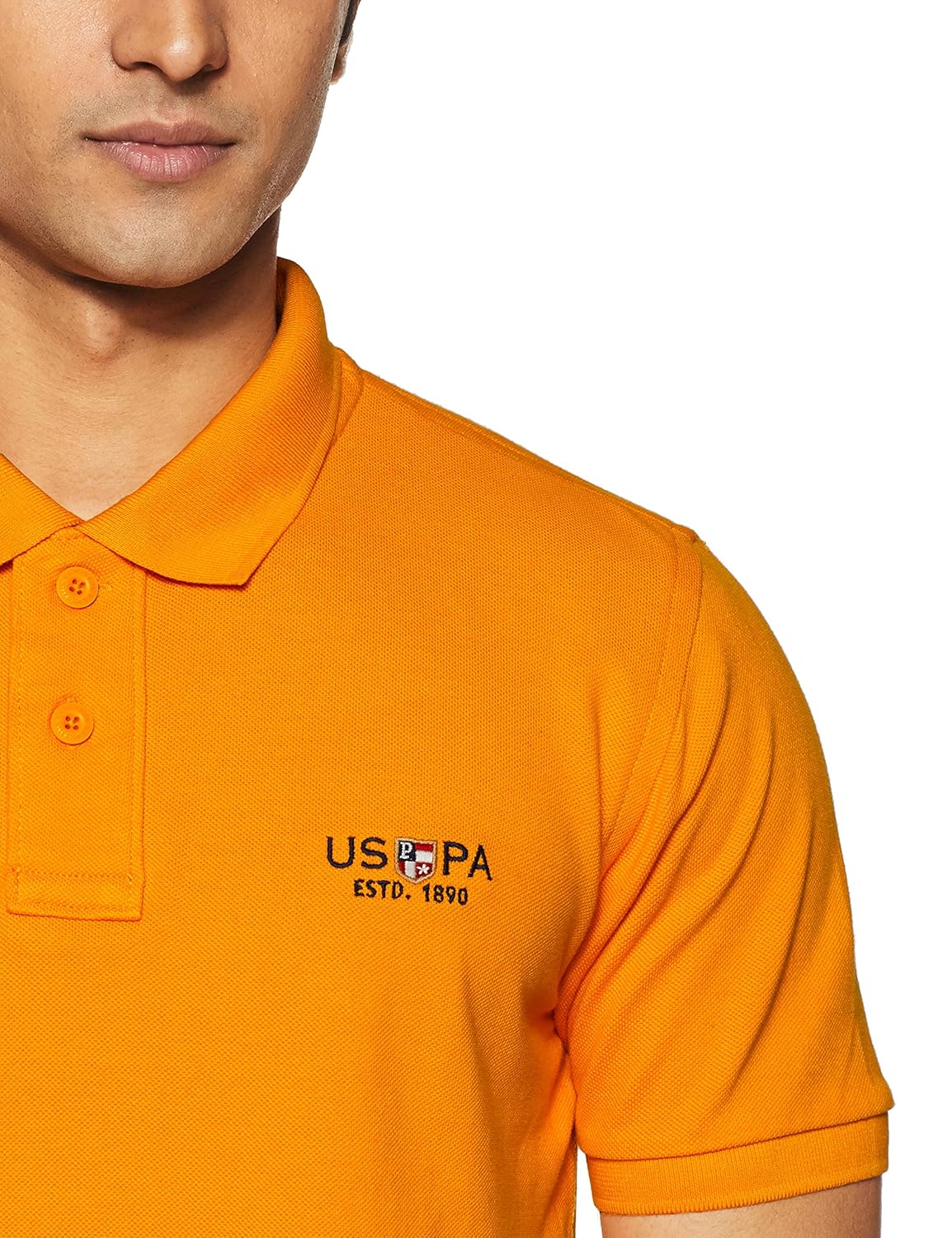u.s. polo assn. men's solid regular fit cotton polo