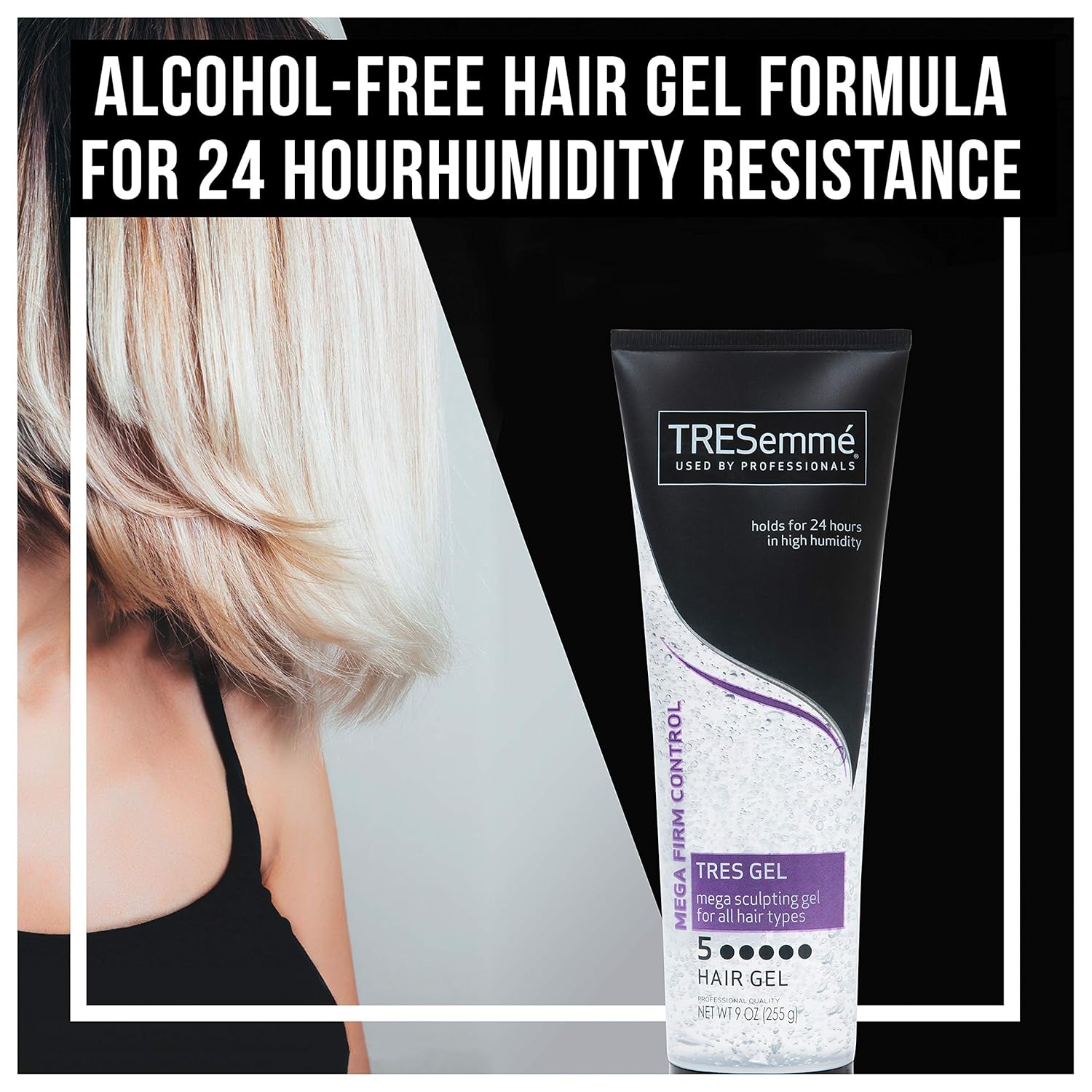 TRESemmé TRES Two Hair Sculpting Gel Mega Firm Control Mega Hold Hair Gel for All Hair Types 9 oz, Pack of 6 : Hair Styling Gels : Beauty