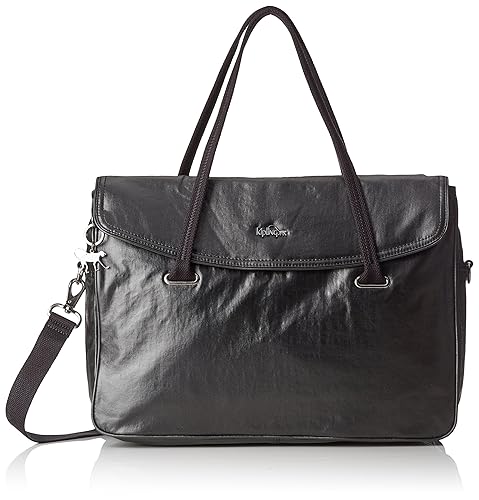 Kipling Womens Laptop Bag - SUPERWORK Metallic Blck F