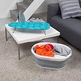 Beldray LA023735PEG Table Top Ironing Board 73 x 31 cm Blue Peg Print view 4