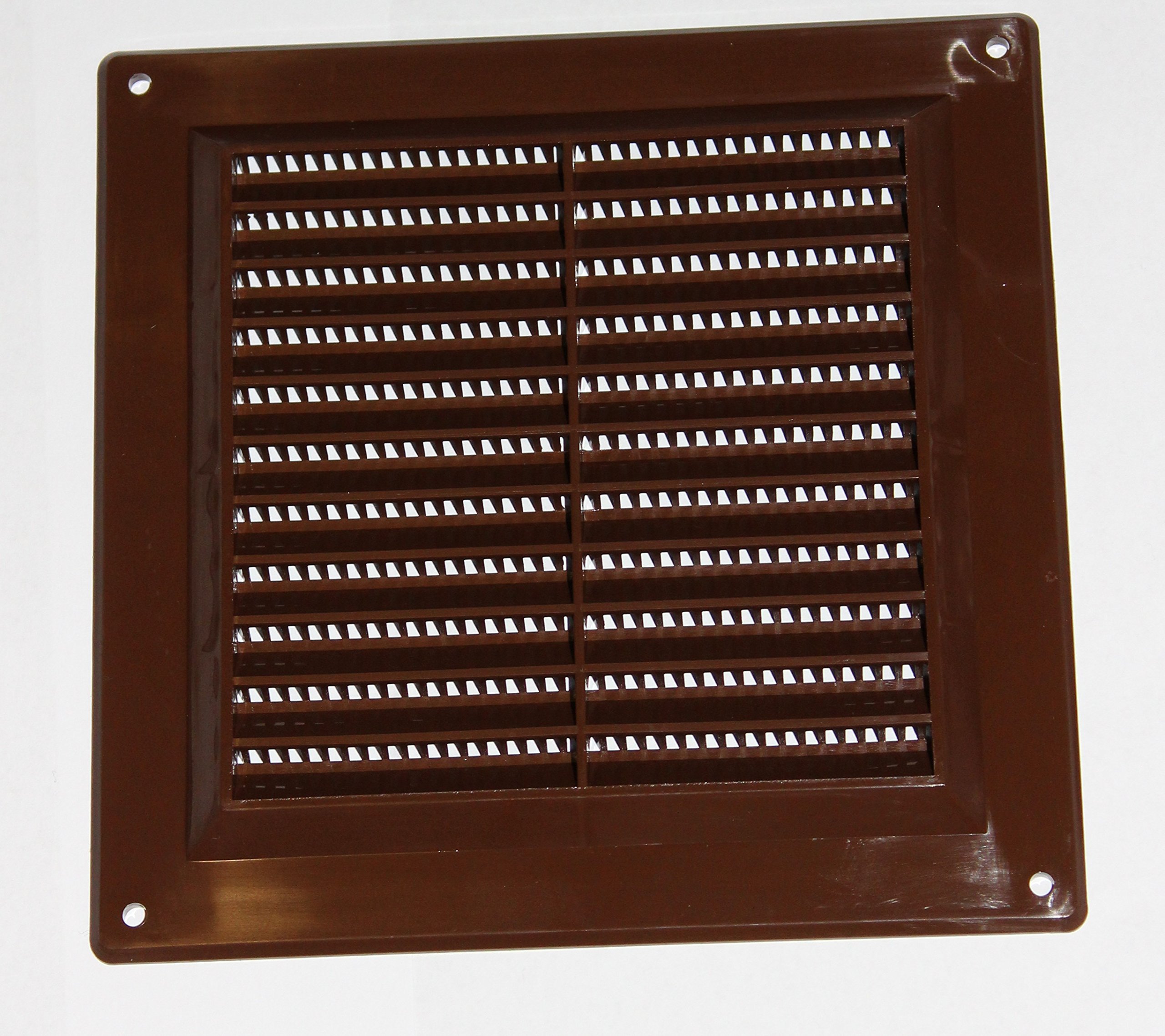 Vr1515b Ventilation Grille Plastic with Insect Protection 150 x 150 mm Brown