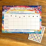 Gifts and Temptations A4 Goal Habit Routine Tracker Chart for Home Study Work view 4
