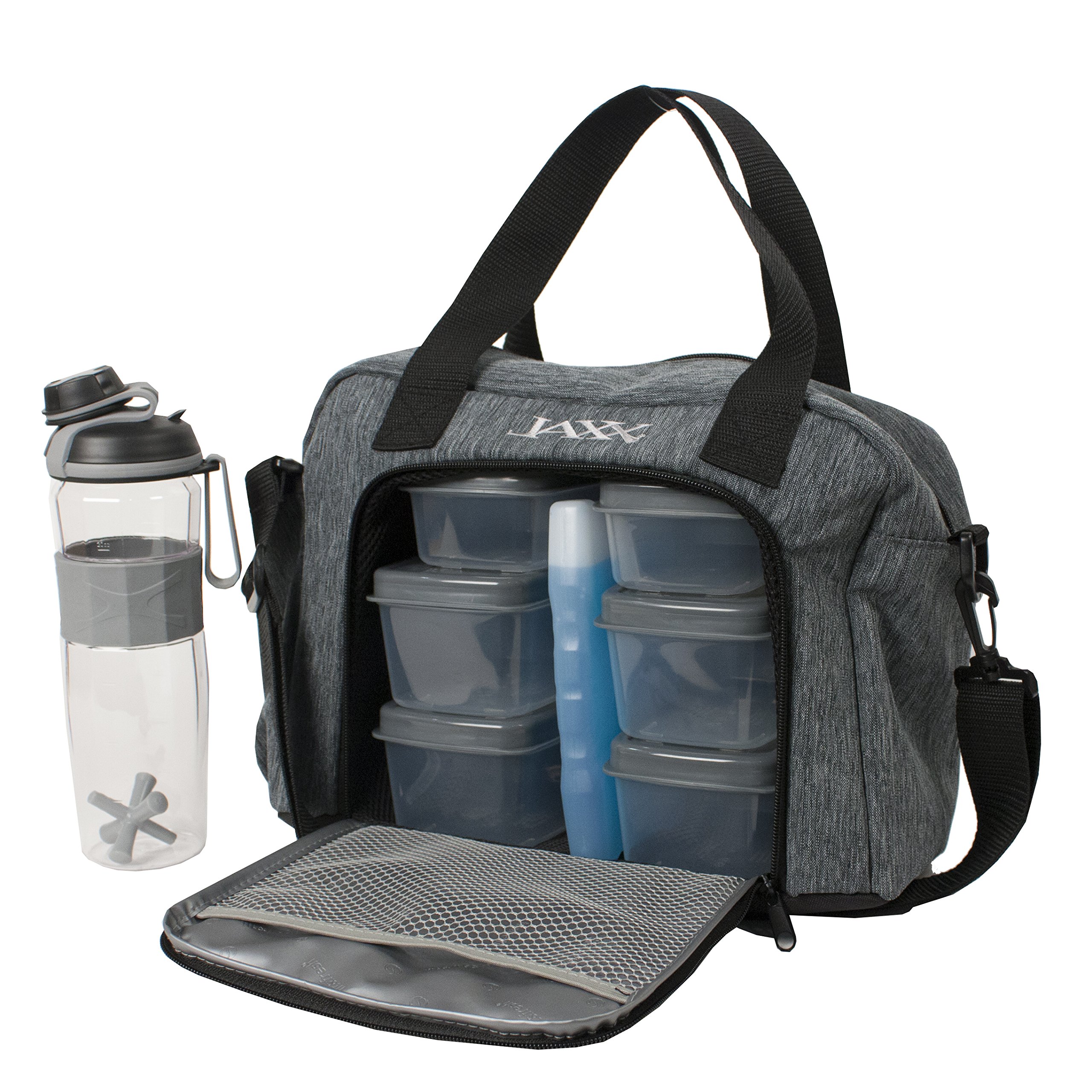 Fit & Fresh Jaxx FitPak Meal Prep Lunch Bag with Shoulder Strap