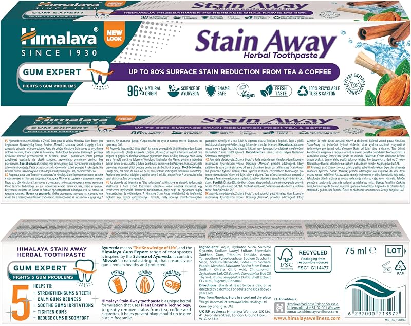 HERBALS Enamel Friendly Stain - Away Toothpaste (1 Pack)