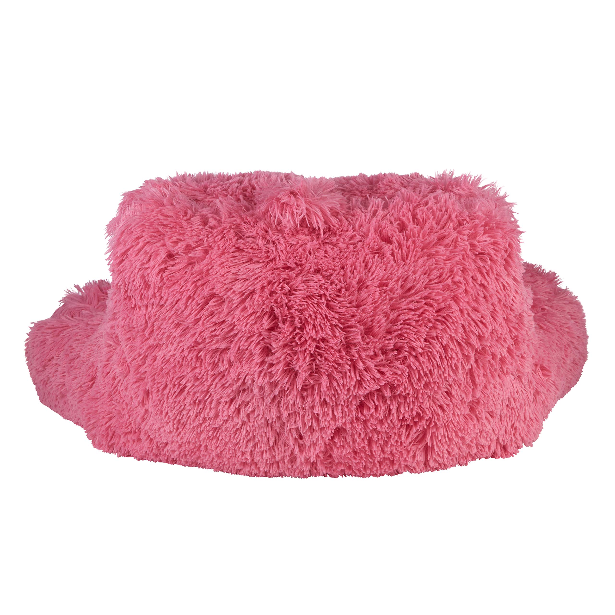 Klear Vu Shaggy Bed Rest Back Support Pillow, One Size, Pink