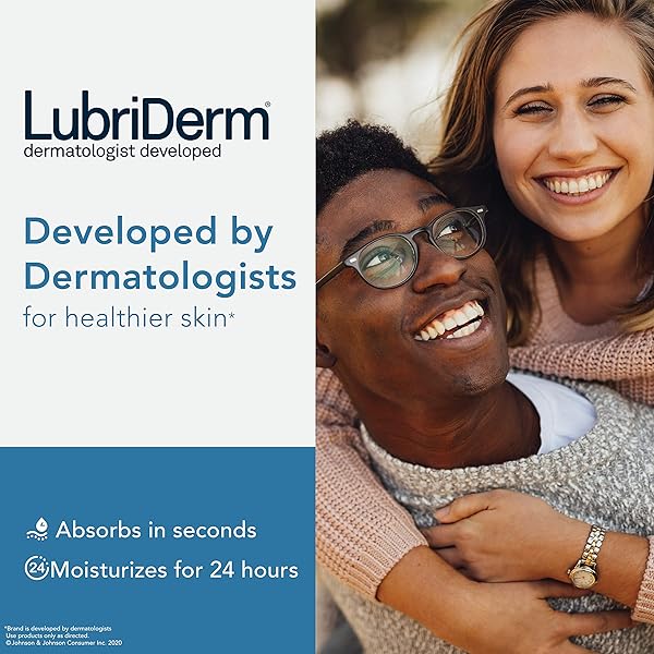 LUBRIDERM DAILY MOISTURE HYDRATING UNSCENTED BODY LOTION WITH VITAMIN B5 FOR NORMAL TO DRY SKIN, NON-GREASY AND FRAGRANCE-FREE LOTION. 24 FL. OZ
