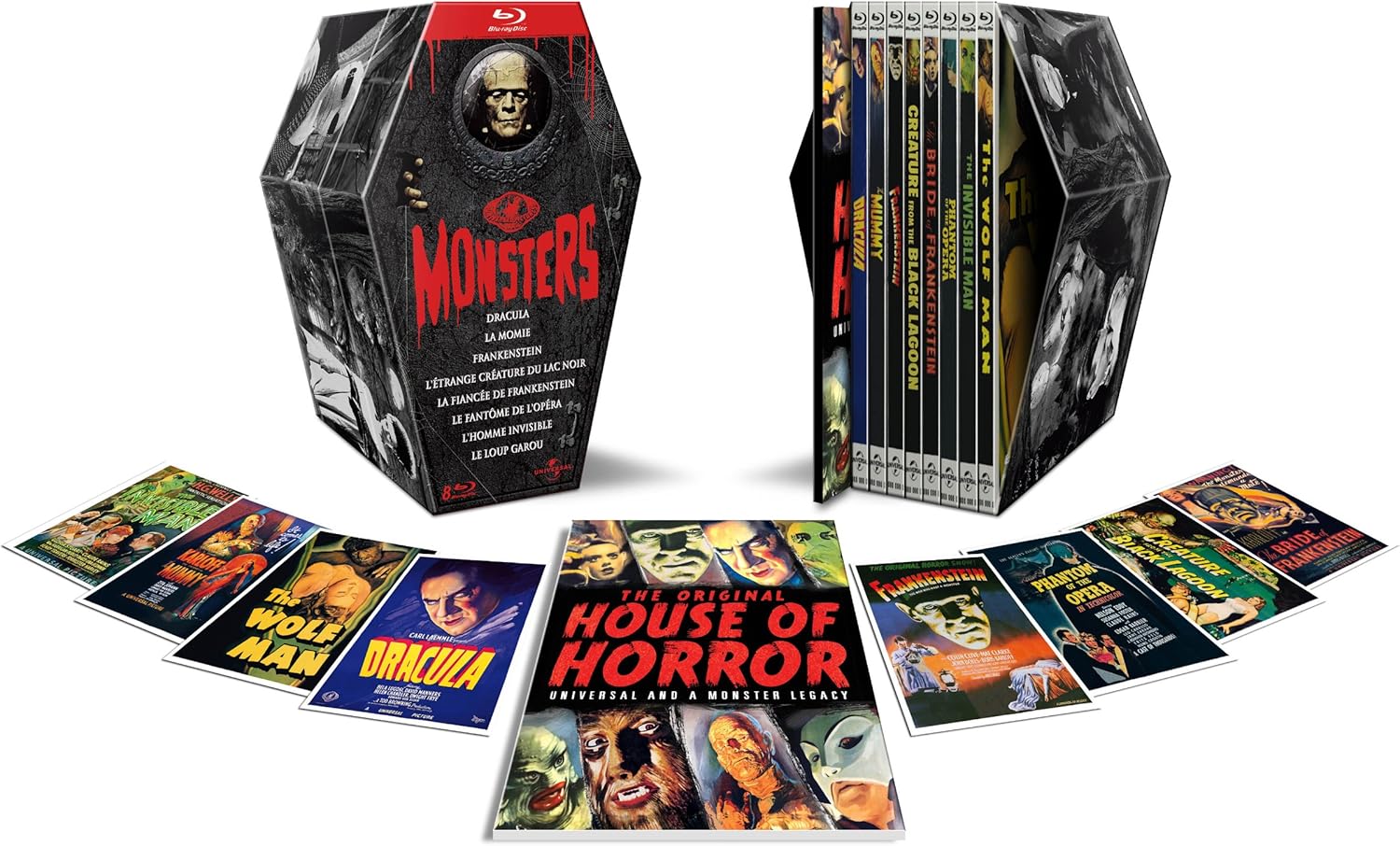 Universal Pictures Monsters Coffret 8 Films Edition Collector Amazon Fr Bela Lugosi Boris Karloff Gloria Stuart Lon Chaney Jr Richard Carlson Julie Adams Richard Denning Nelson Eddy Susanna Foster Claude Rains Colin Clive Valerie