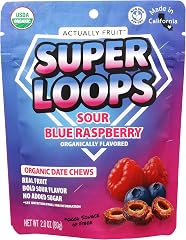 Actually Fruit Organic Sour Blue Raspberry Super Loops, 2.8 OZ