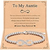 Tarsus Infinity Love Heart Bracelets Jewelry Gifts for Grandma/Nana/Granny/Nanny/Daughter/Bestie/Sister/Auntie, Christmas Birthday Gift Ideas