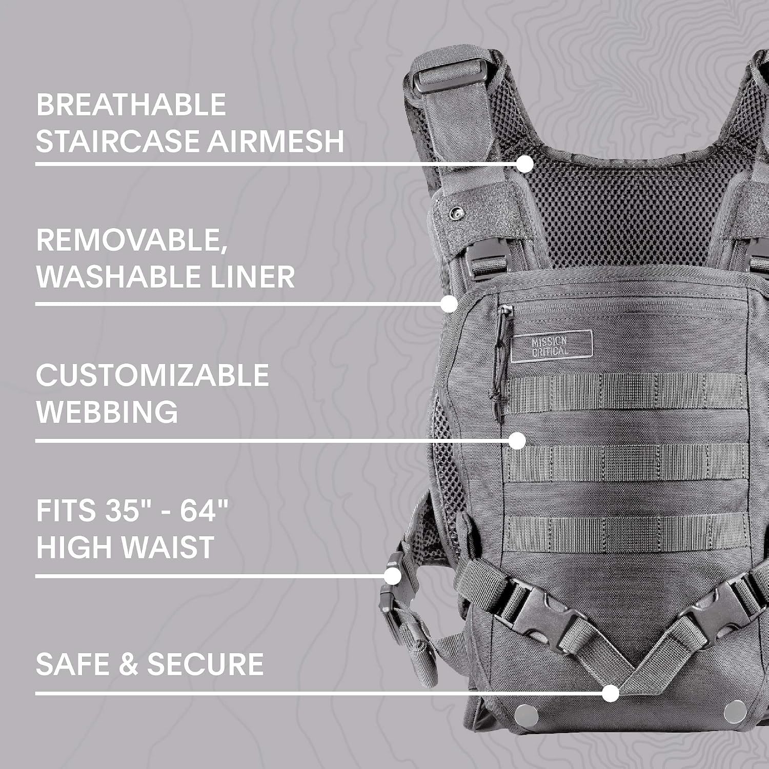 Mission Critical S.01 Action Baby Carrier, Baby Gear for Dads