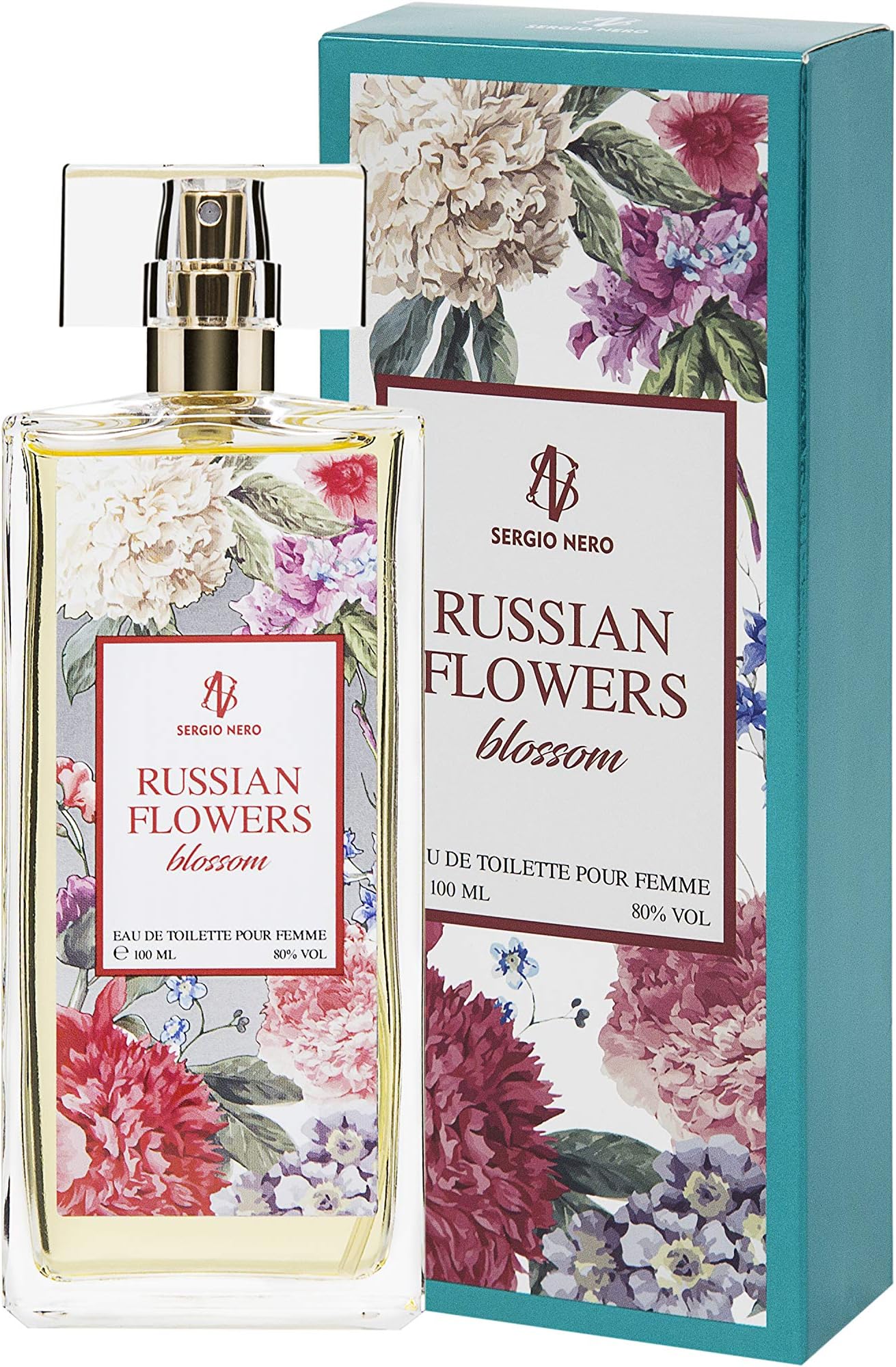 RUSSIAN FLOWERS Eau de Toilette for Women, 100 ml - NEW Floral Fragrance for Her (BLOSSOM)