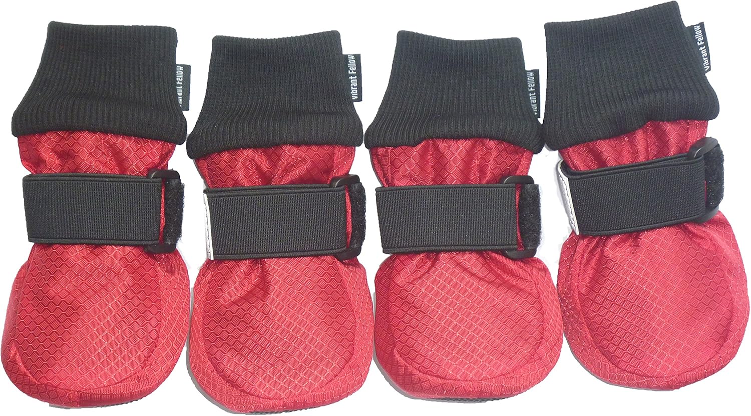 Vibrant Fellow Dog Shoes Warm for Winter Walking Paw Protector Dog Boots Soft Protective, Dog Booties Skid-proof, Set of 4