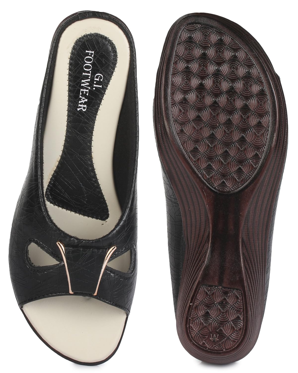 women flat with heel