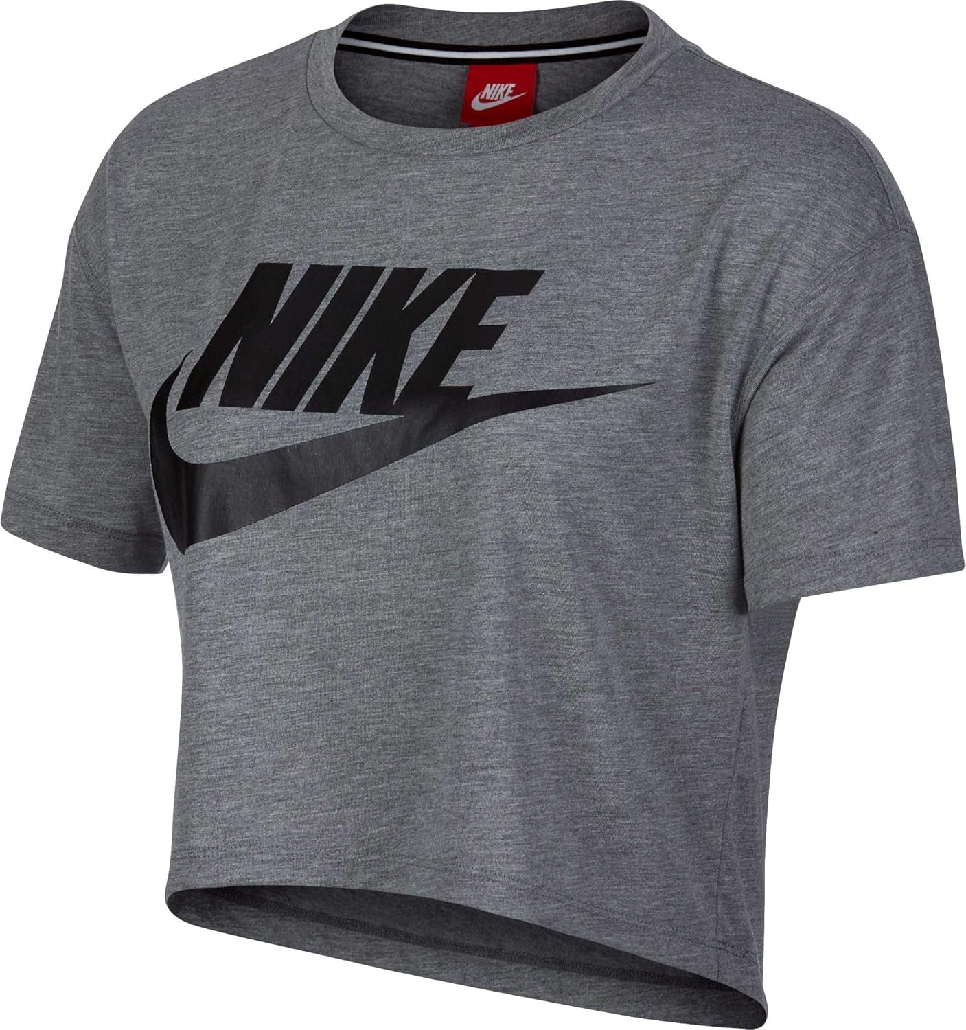 Amazon.com: Nike Womens Crop Fitness T-Shirt Gray XS: Clothing