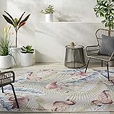 Livabliss Lakeside Coastal Machine Woven OutdoorArea Rug, 7'10" x 10' (8' x 10'), Cream/Multi