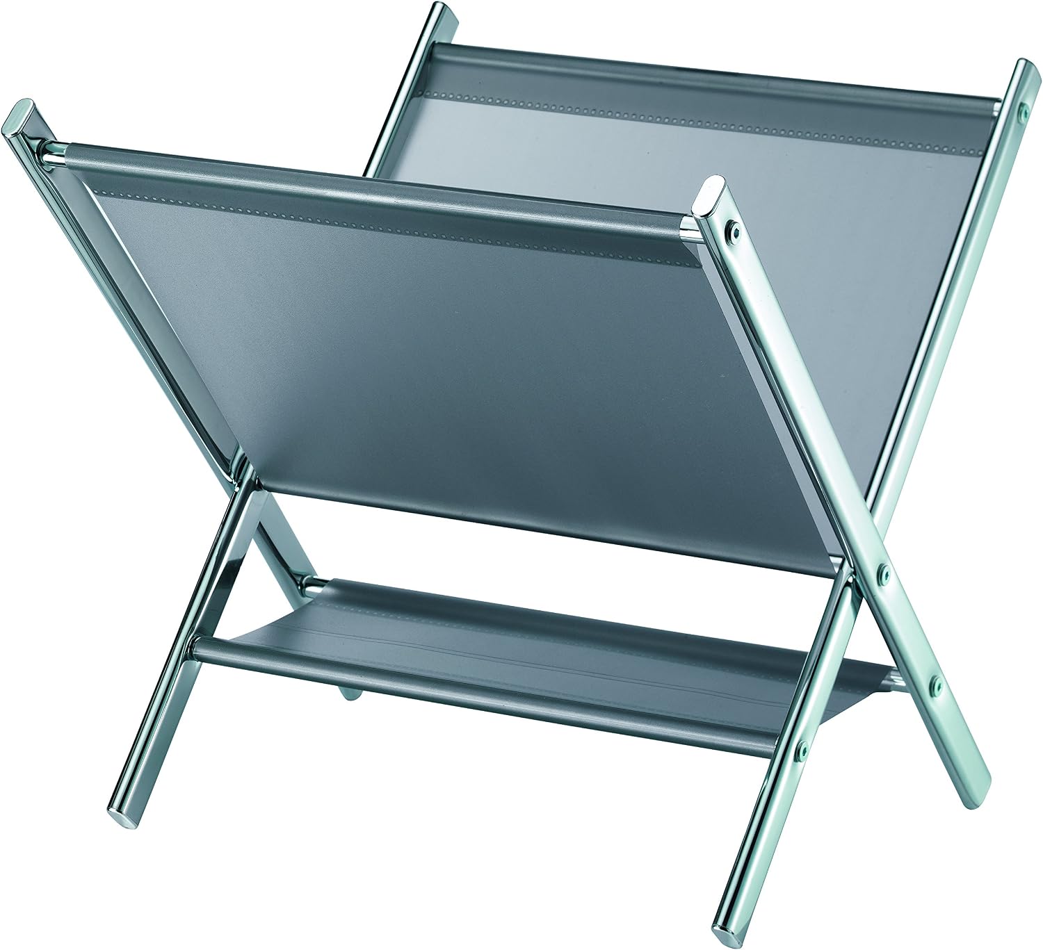 King Home p1671021 Magazine Rack, Chrome, 41.5 x 39 x 39,5h, Chrome-plated, 41,5X39X39,5H