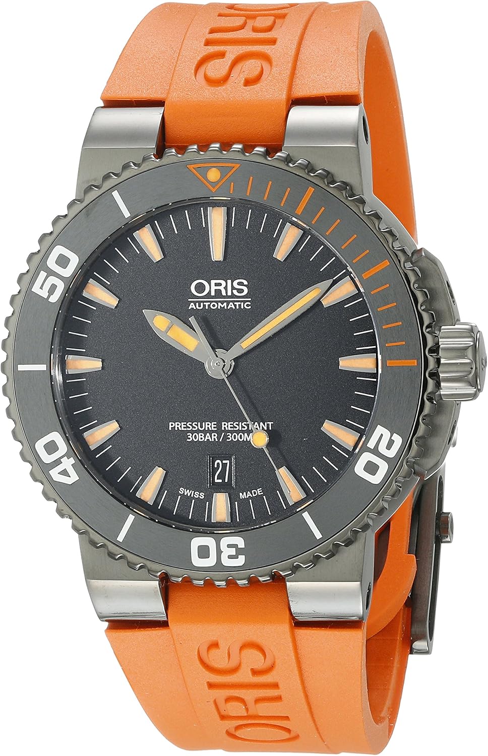 Oris Men's 73376534259RS2 Analog Display Swiss Automatic Orange Watch