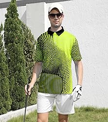 uideazone Men's Novelty Polo Shirts Athletic Fit