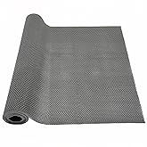 HappyBeeFlying 3x8Ft Drainage Mat Anti Slip Commercial PVC Mesh Hollow Mat for Wet Area Restaurant Patio Kitchen Pool Bathroom Floor(1/5'' Thick)