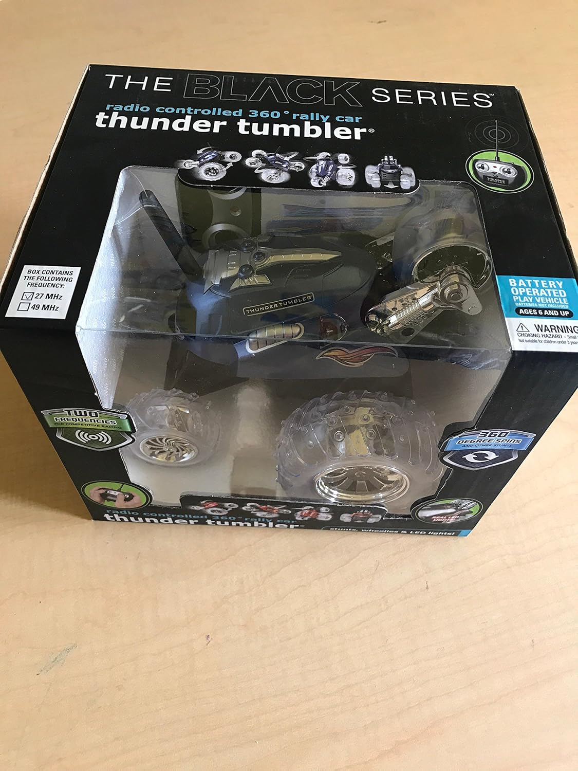 black series radio controlled 360 rally car thunder tumbler
