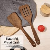 Thimmamma Wooden Spatula Set 12 Inch Slotted Turner Nonstick view 4